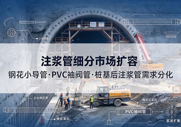 坊子注浆管细分市场扩容，隧道钢花小导管、PVC 袖阀管、桩基后注浆管需求分化